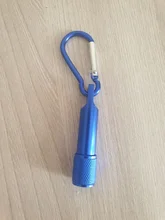 Mini linterna de mosquetón con linterna llavero gancho lámpara portátil 5 LED Mini linterna llavero de aluminio