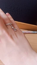 Anillo de plata de primera ley con cara sonriente para mujer, sortija, plata esterlina 2021, estilo Hip hop, Punk