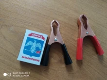 Connector-Plug Battery Alligator-Clips Test-Lead-Clips Crocodile Caravan Power Red Black