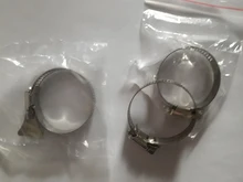 Abrazaderas de tubo de acero inoxidable genuino, Clips de manguera de combustible, Unidad de gusano, antioxidación duradera, 1/2/5 Uds.