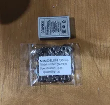 NINDEJIN-cabeza de martillo de tuerca de acero al carbono, tornillos de ranura en T deslizantes, M3, M4, M5, M6, M8, 2020, 3030, perfil de aluminio, serie 4040, 30 Uds.