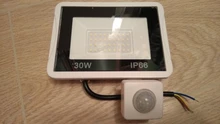 LED Floodlight Outdoor-Lamp Motion-Sensor Waterproof IP66 100W 220V 50W White 20W Black