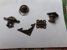 Leg-Corner-Protector Hardware Furniture Wood-Box Decorative-Feet Chest NAIERDI Antique Brass