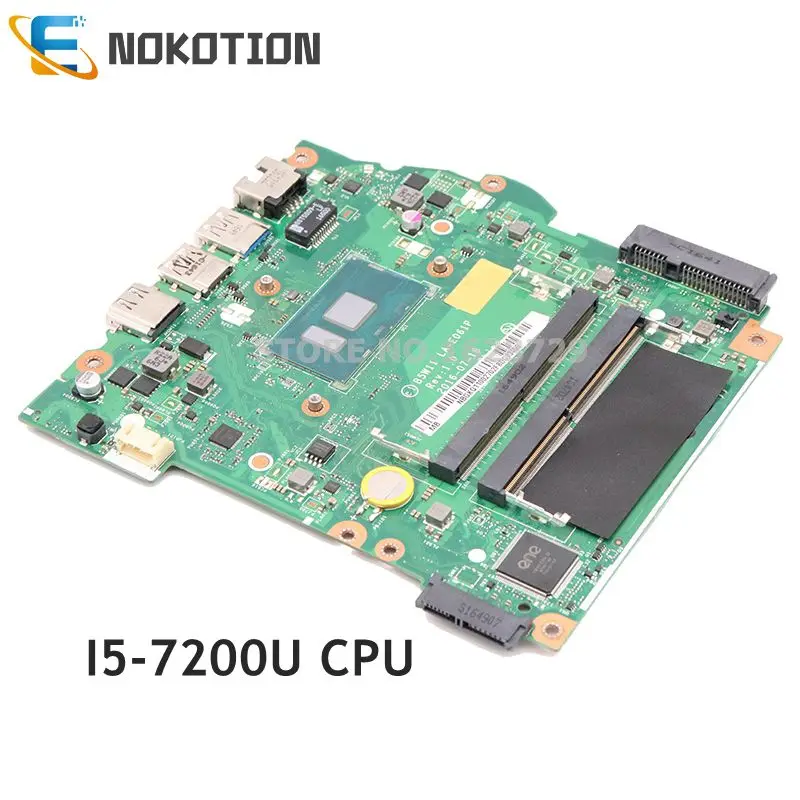 NOKOTION для Acer aspire ES1-572 Материнская плата ноутбука NBGKQ11002 NB.GKQ11.002 B5W11 LA-E061P SR2ZU I5-7200U CPU DDR4