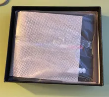 KUNBABY-cartera de piel sintética con logotipo M, 1 Uds., color negro o café, envío gratis