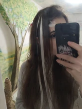 LUPU-extensiones de cabello sintético para mujer, pelo largo liso con arcoíris resaltado, un Clip en una pieza, rosa, púrpura y rojo