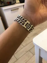 Correa de acero inoxidable para Apple Watch SE 6 5 4, banda de 40mm y 44mm, pulsera de eslabones de Metal para iwatch Series 1, 2, 3, 42mm y 38mm