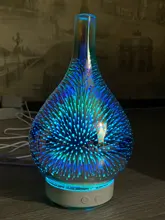 Air-Humidifier Diffuser-Mist-Maker Firework Essential-Oil Ultrasonic Aroma Glass 3D
