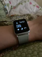 Reloj inteligente Apple Watch banda SERIE DE gomillas 6 iPhone 5 4 3 2 1 correa de cuero de 44mm, 42mm, 38mm 40mm