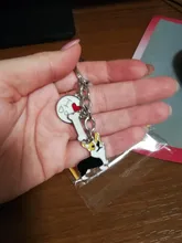 LLavero de aleación de Metal para hombre y mujer, colgante de perro, llavero de coche, bolso, llavero