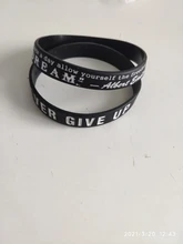 Pulsera de goma de silicona inspiradora The Road to Dreams, brazalete de banda elástica, regalo Punk