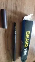 Lápiz de barba para hombre, Realzador de maquillaje, resistente al agua, para bigote, 3 colores, anticaída de pelo, batidores faciales, herramientas de estilismo