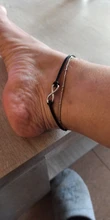 Brazalete de tobillo sencillo para mujer, tobillera con cuentas Infinity, joyería para el tobillo, para la playa, para verano