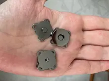 10 Uds magnético monedero broches Quincunx para cierres cierre monedero bolsas hebilla de bolso accesorios 14/18mm de plata/de bronce