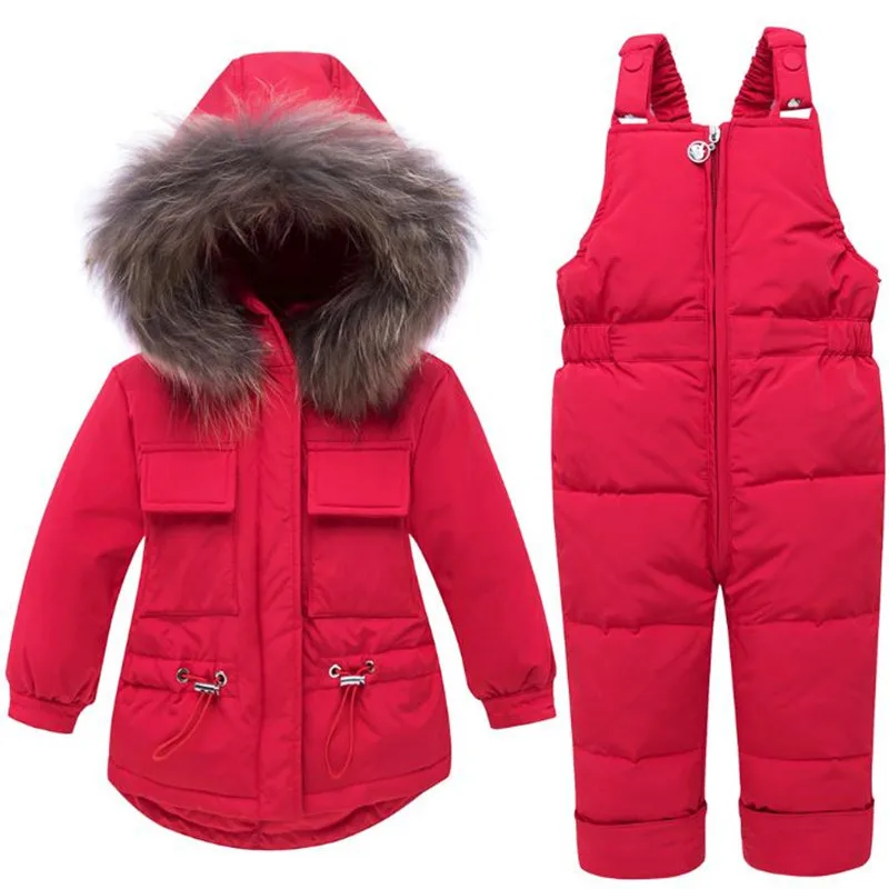 Детские снежные комбинезоны зимний комбинезон для малышей пуховое пальто с