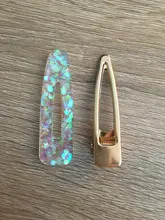 Pasadores hechos a mano, Moldes de resina epoxi de silicona, pasador de pelo de cocodrilo acrílico, herramientas de fabricación de joyas