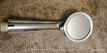 Cabezal de ducha con boquilla presurizada ABS, accesorio de baño, ahorro de agua de alta presión, cabezal de ducha cromado, 1 ud.