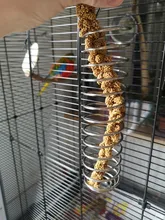 Fruits-Basket-Holder Bird-Cage Foraging-Equipment Parrot Feeder Food Stainless-Steel