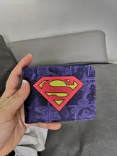 Billetera de superhéroes de Marvel para hombre y mujer, billetera de Superman, monedero de piel sintética Biold para niños, regalo genial, recuerdo