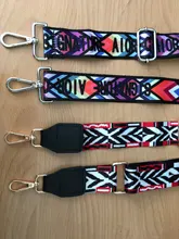 Correa de bolso de diseñador de lujo para mujer, cinturón ancho de color, accesorios de repuesto cruzados, correa ajustable de Nailon/algodón