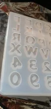 Ornament Keychain Silica-Gel Resin Mould Alphabet Number-Molds Casting-Tools Epoxy DIY