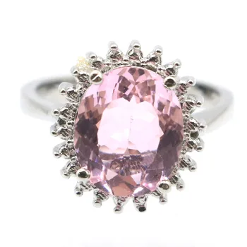 16x14mm Stunning Created Pink Kunzite White CZ Gift For Sister Wedding Silver Rings
16x14mm Stunning Created Pink Kunzite White CZ Gift For Sister Wedding Silver Rings