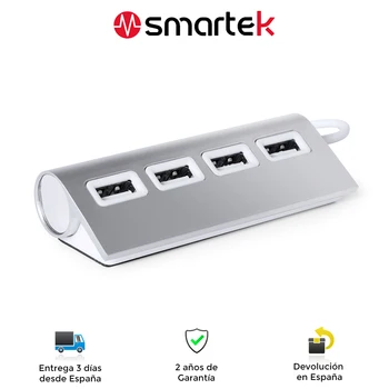 USB SMTK-5201 port, two-color design, aluminium, 4 USB 2.0 ports, multiple devices
USB SMTK-5201 port, two-color design, aluminium, 4 USB 2.0 ports, multiple devices