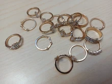 Tocona, 17 unids/set de lujo de cristal claro piedra conjuntos de anillos de boda para hombres y mujeres de la gota de agua flores el sol Geoemtric de joyería 8920