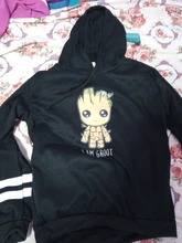 Sudaderas con capucha Harajuku Y2k para mujer, suéter con estampado divertido De Groot de dibujos animados, ropa de calle de gran tamaño, sudadera informal de moda