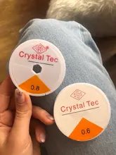 Cuerda de cristal elástica Flexible de un rollo para cuentas para confeccionar joyas, pulsera, hilo de pesca
