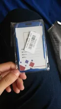 1PC de aleación de aluminio titular de la tarjeta de identificación titular de Metal Vertical ID caso accesorios para enfermeras
