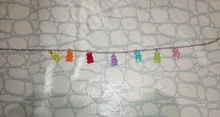 7 colores Rainbow Pride Cute Jelly Bear Gummy Collares para mujeres niñas Cool Punk Hip Hop Resina Collares Accesorios
