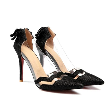 Designer Pointed Toe Transparent Slip-on Clear High Heels with Bling Glitter Iron 10cm High Heel Shoes Women
Designer Pointed Toe Transparent Slip-on Clear High Heels with Bling Glitter Iron 10cm High Heel Shoes Women