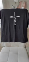 Jesús estampado de cruces mujeres camiseta Christian Tops Harajuku fe esperanza amor camiseta Mujer T Shirts Casual Camisetas, Camisetas de Mujer