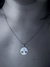 SODROV-collar con colgante de plata de ley 925 para mujer, joyería, Gargantilla, cadena, árbol de la suerte de la vida