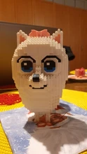 Juego de construcción de cartas para niños, juguete de construcción con diseño de animales en 3D