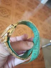 Oro par reloj mujer relojes de cuarzo moda impermeable completa de acero inoxidable relojes de pulsera Parejas Regalos L1014 de los hombres