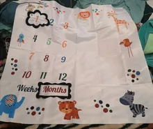 Manta de crecimiento mensual para bebé recién nacido, accesorios de fotografía, Fondo de tela para alfombra, accesorios de fotografía