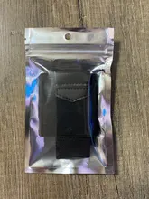 PURDORED-tarjetero elástico para hombre, Mini soporte de tarjeta de identificación de negocios, organizador de viaje, insignia, billetera delgada minimalista, 1 ud.