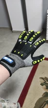 GMG-guantes de trabajo de seguridad TPR, resistentes a impactos y a impactos, antigolpes, mecánicos