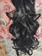 SHANGKE-Extensión de cabello sintético para cola de caballo, rizos resistentes al calor, pinza para pelo postizo con pinza para el pelo