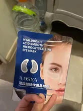 Ilisya-Parche ocular con microagujas para eliminación de arrugas finas, ácido hialurónico, máscara para ojos, ojeras, hinchazón