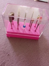 Portabrocas de Lima electrónica para uñas, 10/7 ranuras, caja de almacenamiento clara para limas eléctricas rotativas, accesorio herramienta de exhibición de uñas