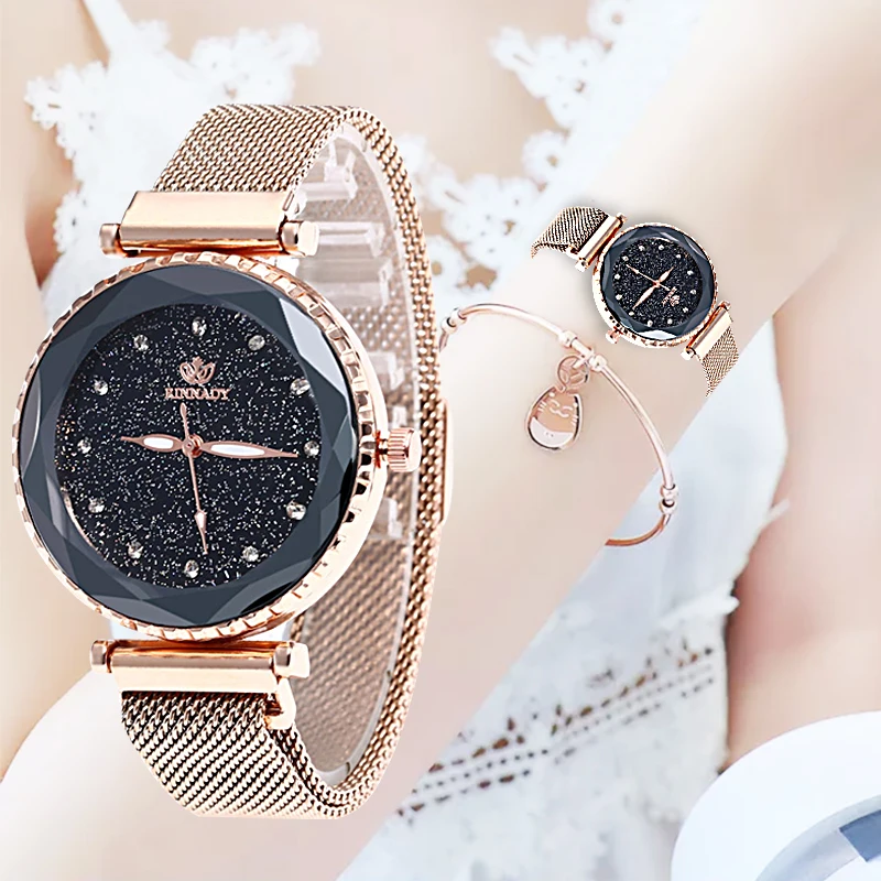 WJ-7869 Luxury Starry Sky Rhinestone Women Watch Rose Gold relogio Magnetic Buckle Quartz Wristwatch 2019 Best Sell reloj mujer
WJ-7869 Luxury Starry Sky Rhinestone Women Watch Rose Gold relogio Magnetic Buckle Quartz Wristwatch 2019 Best Sell reloj mujer