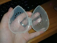 Soporte de esponja de belleza estuche de almacenamiento, maquillaje, licuadora, soporte para esponjas, vacío, cosmético, en forma de huevo, transparente, caja de secado 2020, 1 ud.