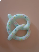 BPA libre silicona dentición alimentos grado Pequeña barra collar de dentición DIY regalos de la ducha de bebé animales de dibujos animados bebé vamos a hacer 1pc