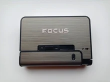 Case Lighter Gadget-Tools Cigarette-Boxes Christmas-Gifts Automatic Metal Women 10PCS