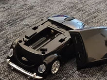 CHUYI-ratón inalámbrico de 2,4 Ghz con diseño de coche deportivo para niño, Mini ratón óptico USB para oficina, Kit de alfombrilla de ratón