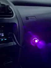 Luz láser de estrellas para decoración Interior de coche, lámpara de proyección, Gypsophila luz de ambiente Usb