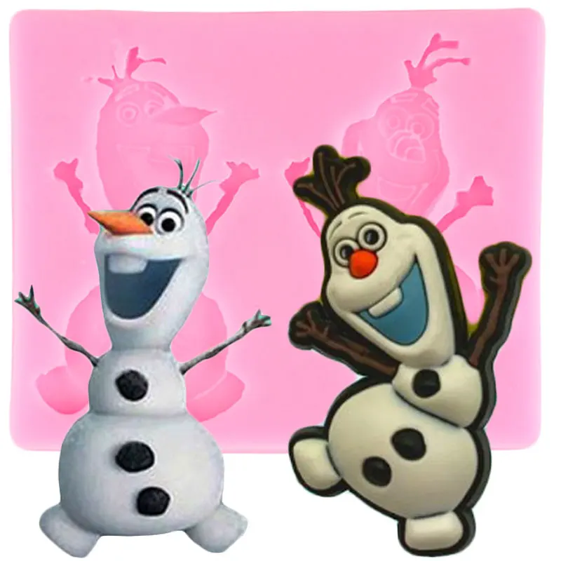 Силиконовая форма Disney Frozen Olaf детские инструменты для украшения тортов из мастики